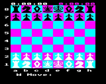 Chess v2 (1983)(Acornsoft) screen shot game playing